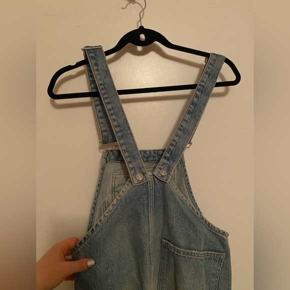 Two tone Jean overalls - Picture 3 of 5